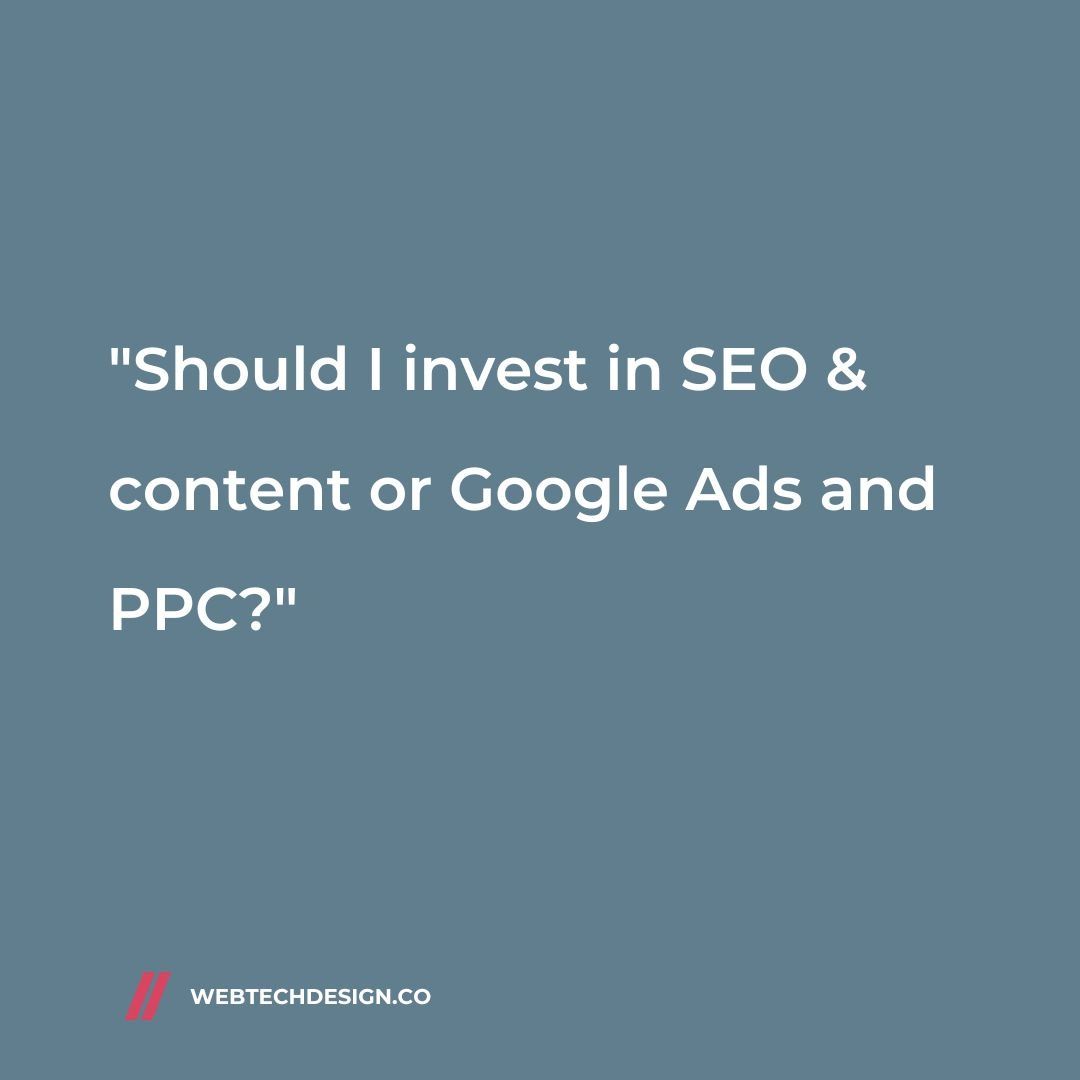 Invest in SEO or PPC